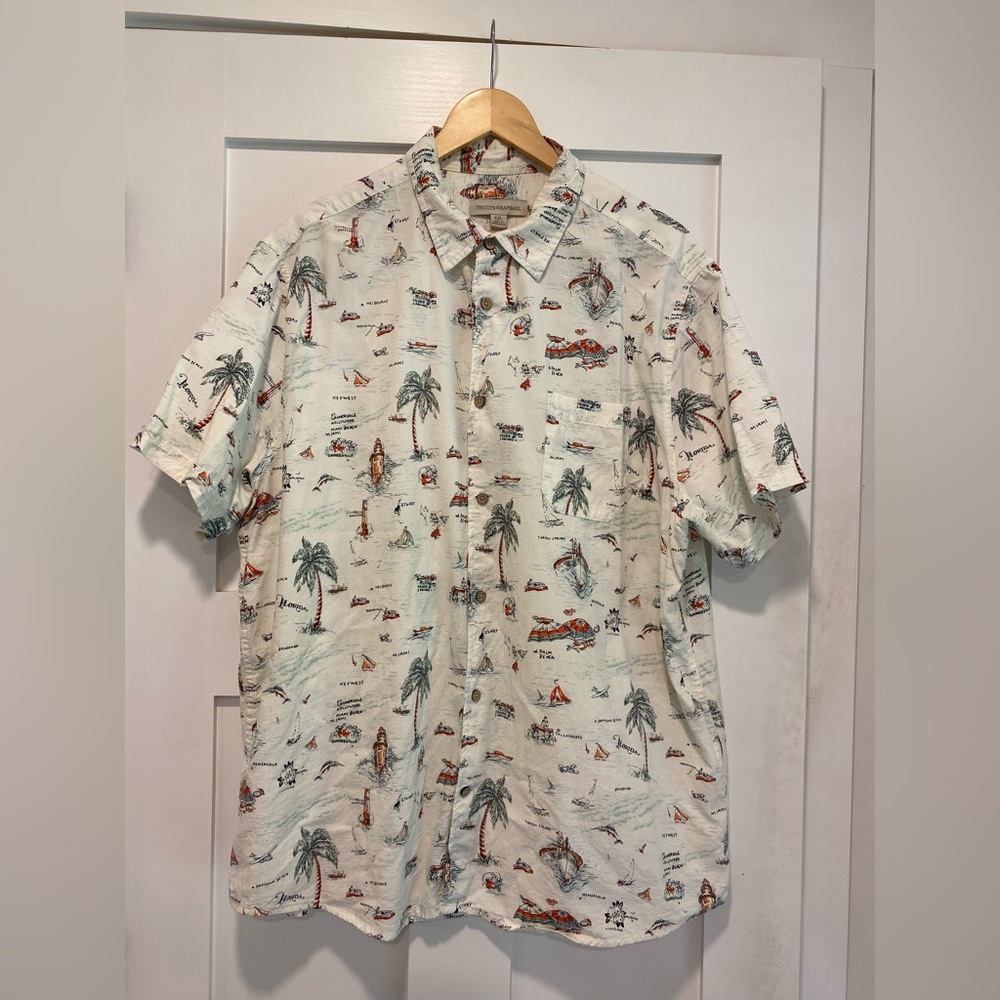 Tricots St Raphael “Florida” Button Up Short Sleeve Shirt
